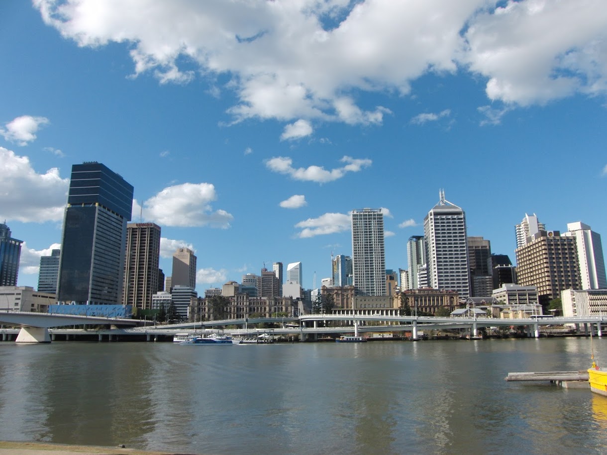 Foto dello skyline di Brisbane, in Australia